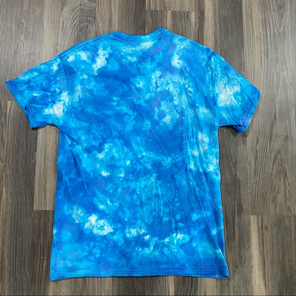 blue tie dye tee shirt - Picture 3 of 3